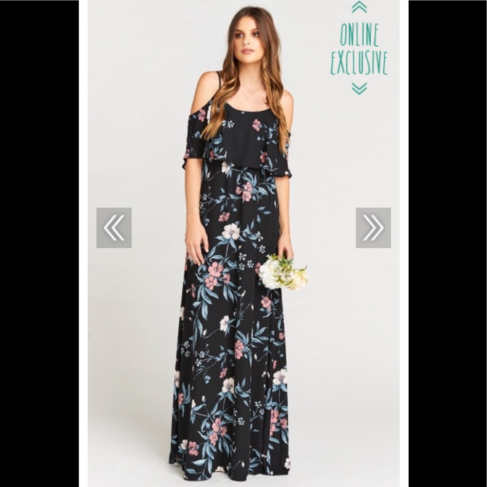 CAITLIN RUFFLE MAXI DRESS - Picture 2 of 7